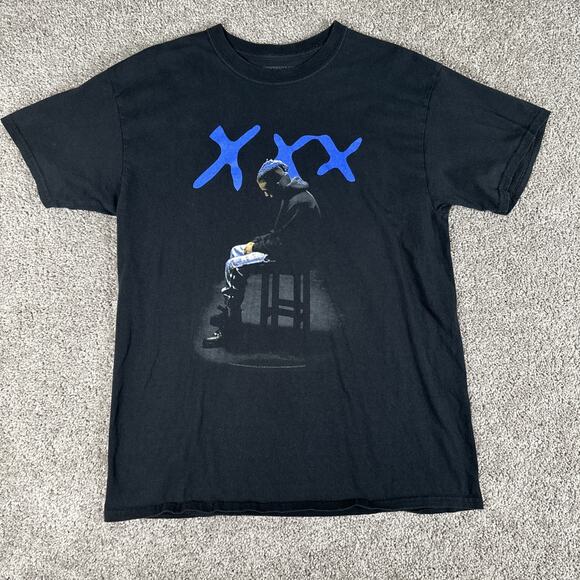 XXXTENTACION Shirt Men L (Fits M) Black S/S Hip Hop Rap Tee Juice WRLD Bad Vibes - Picture 1 of 7